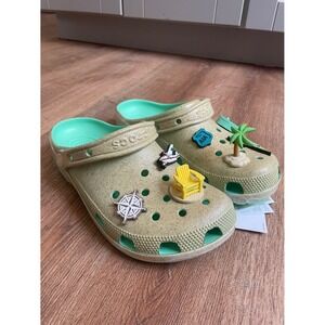 Crocs Jimmy Buffett Margaritaville Beach Clogs Sand Turquoise Mens 8 Womens 10